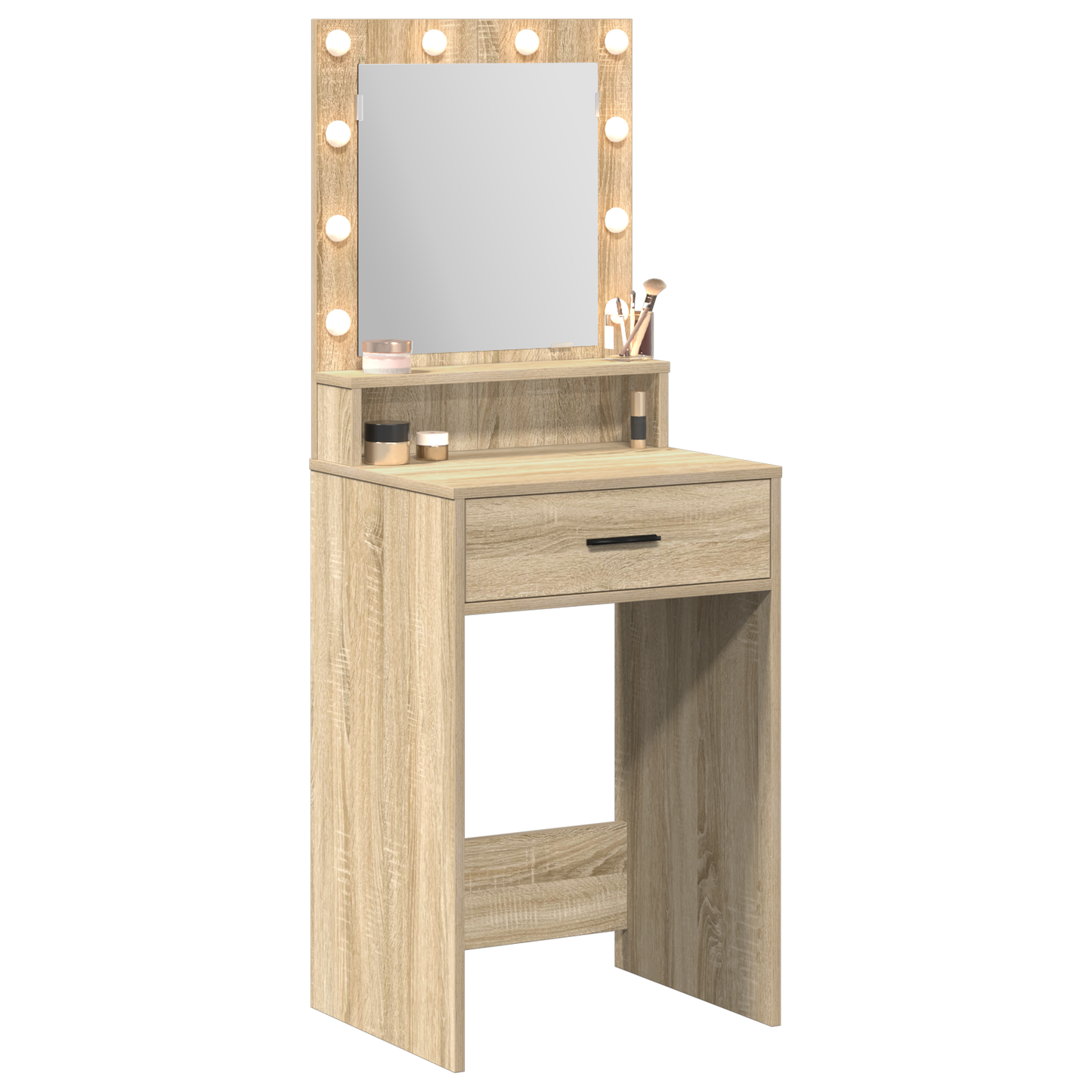 Sminkebord Sonoma Eik LED 50x41x135 cm