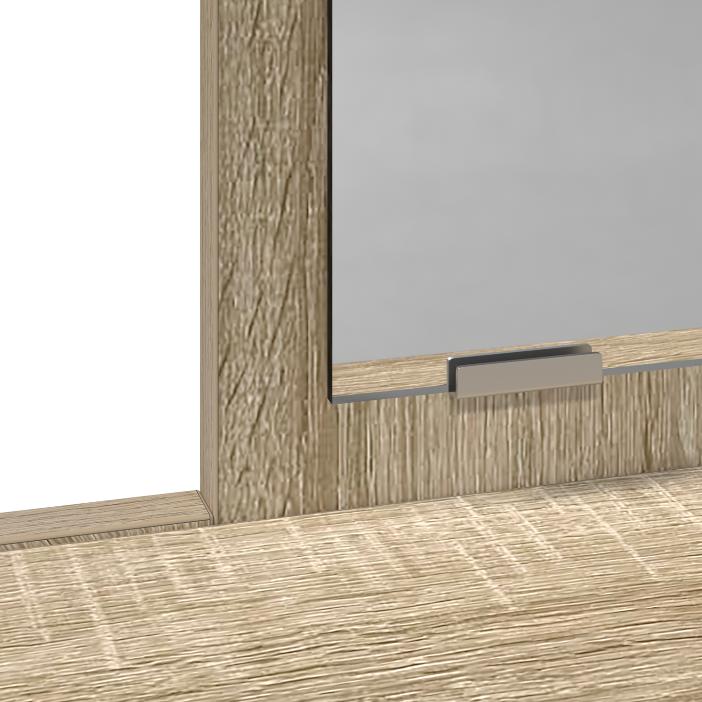 Sminkebord Sonoma Eik skuffer 79x41x140 cm