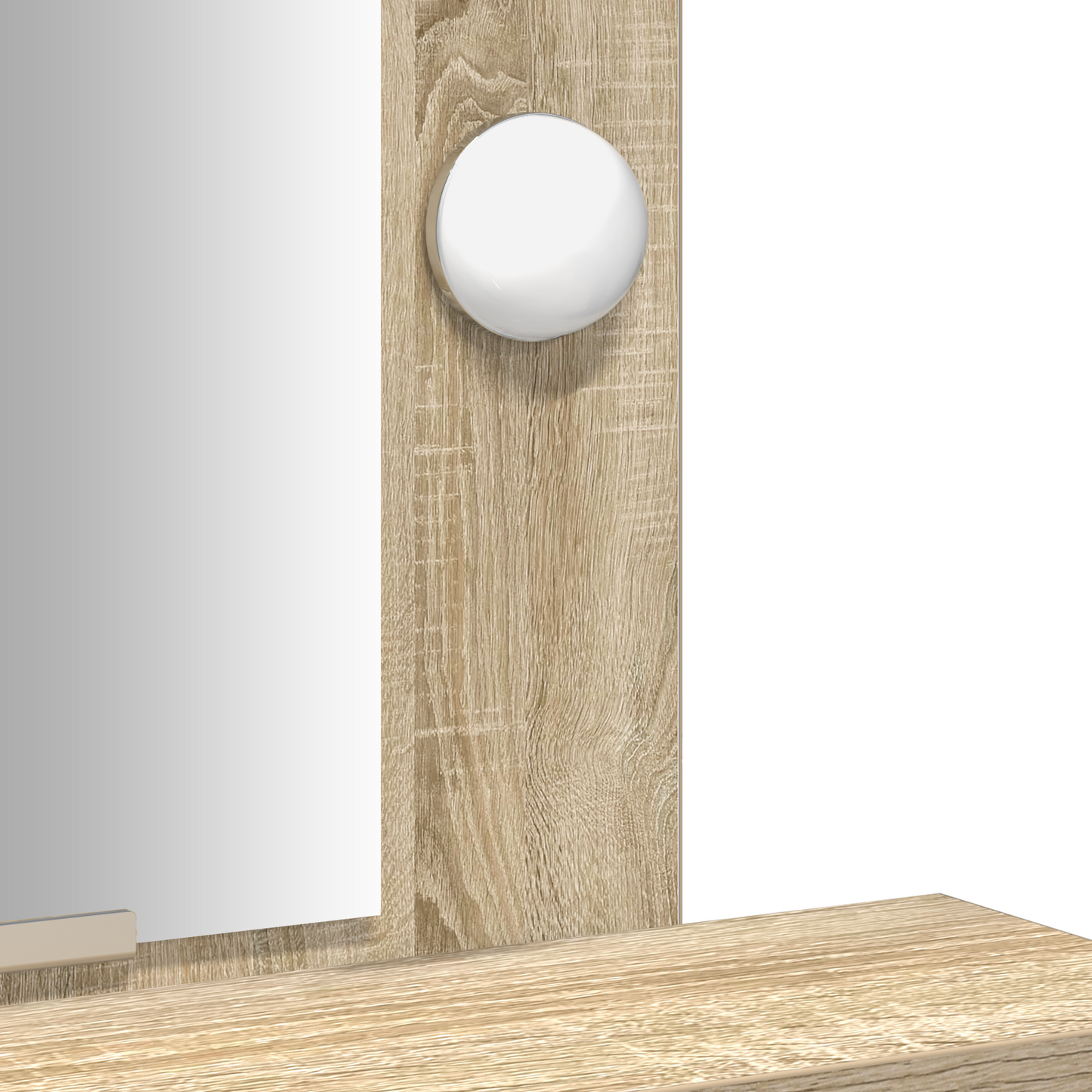 Sminkebord Sonoma Eik LED 50x41x140 cm