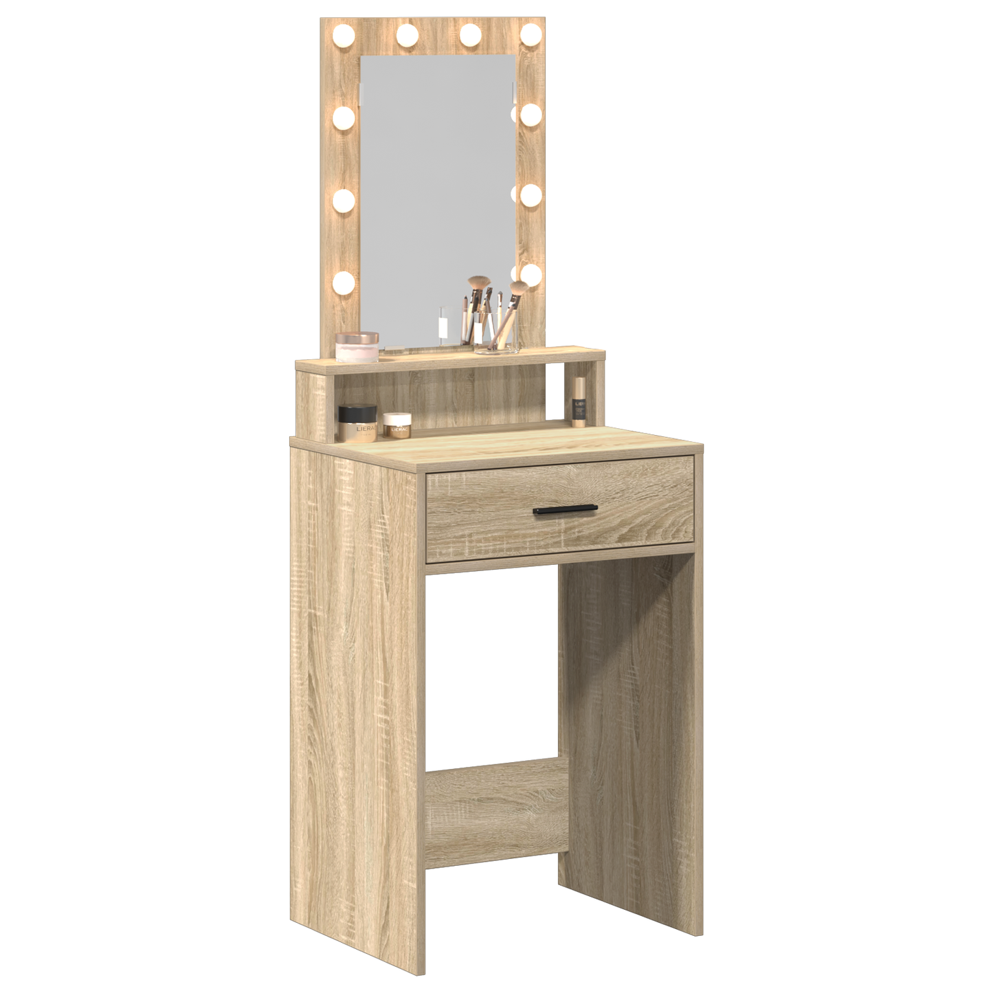 Sminkebord Sonoma Eik LED 50x41x140 cm