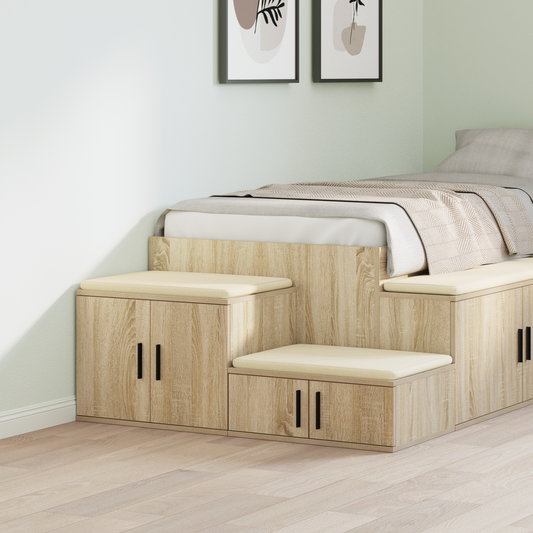 Nattbord Sengbord Sonoma Eik 127x41x40 cm