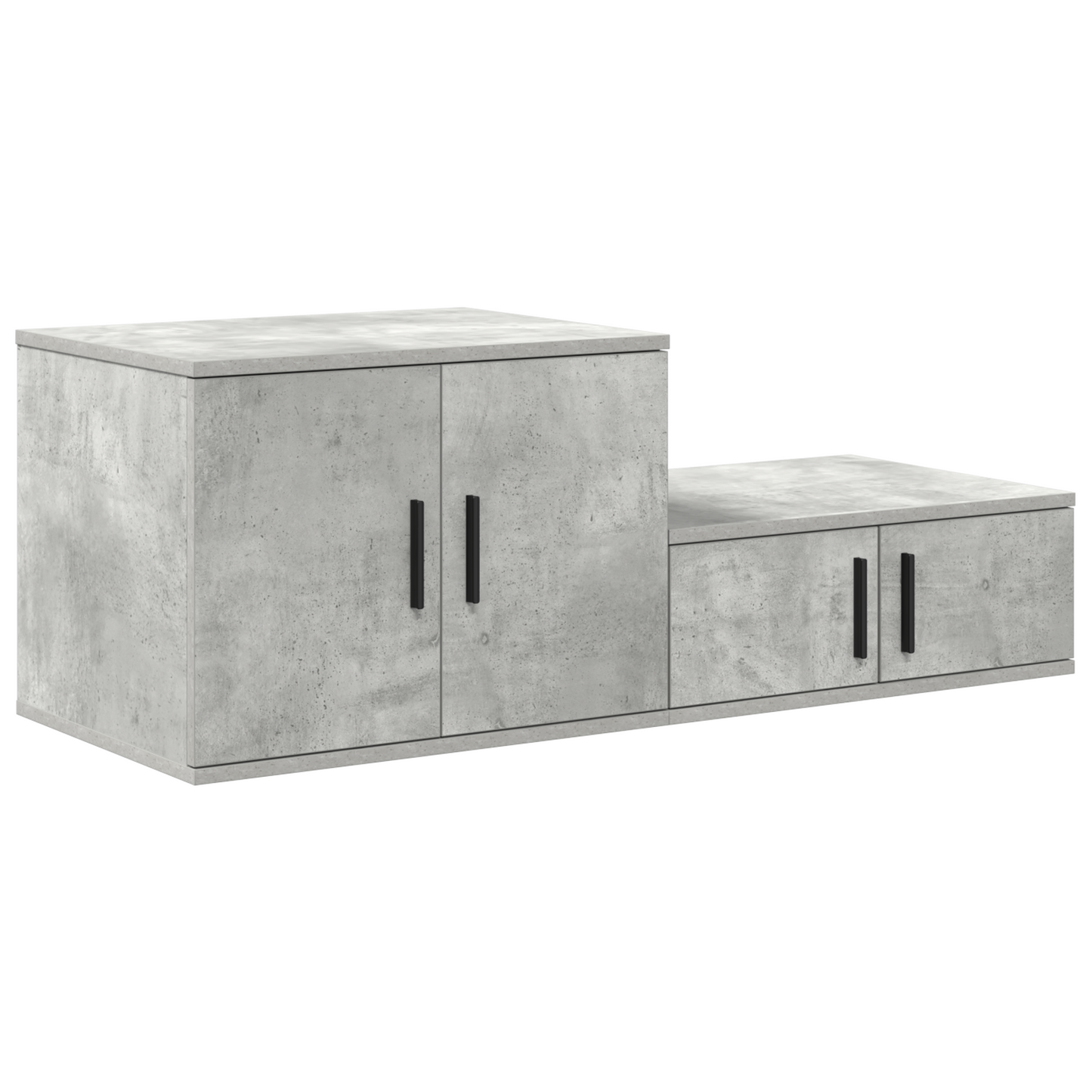 Nattbord Sengbord Betonggrå 127x41x40 cm
