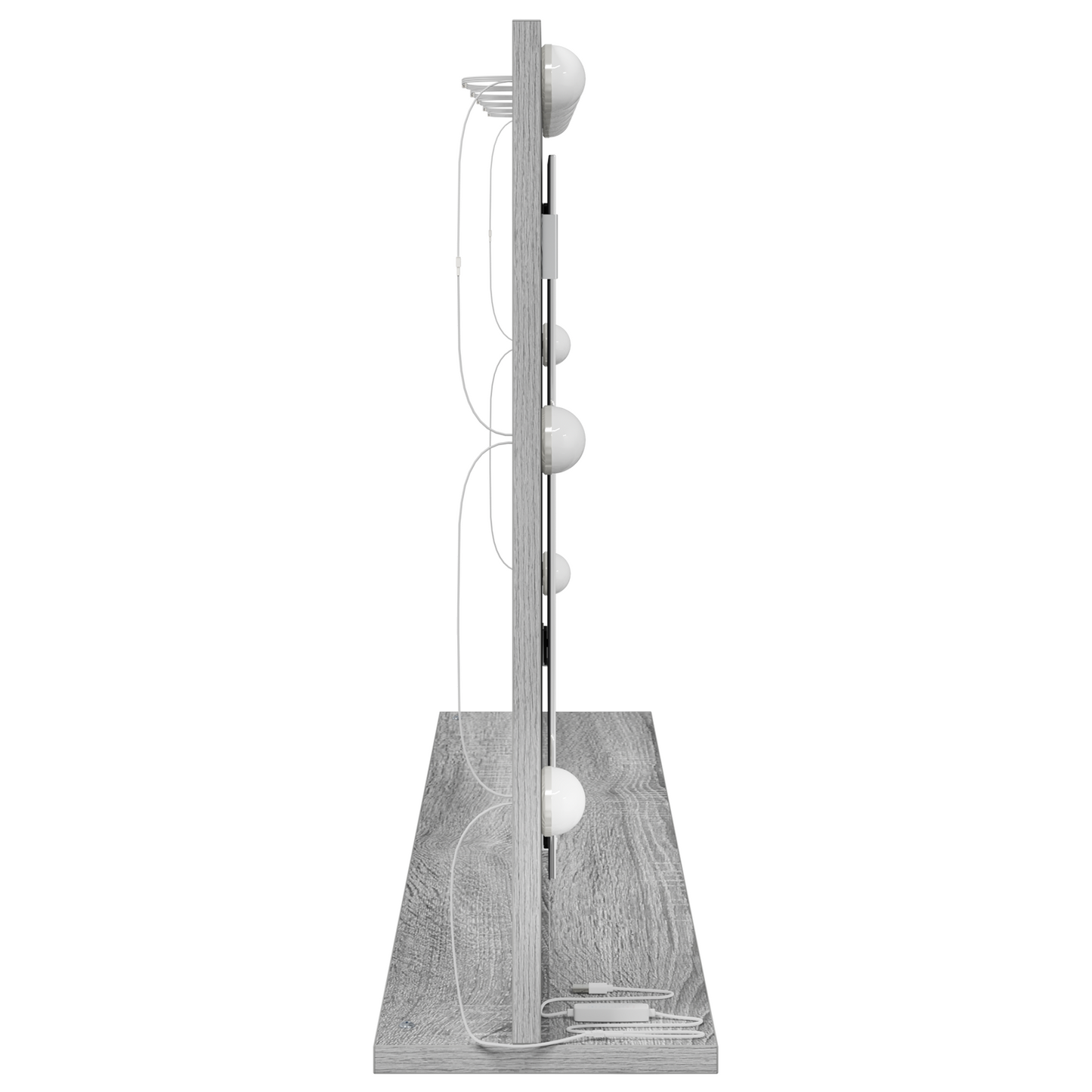 Baderomsspeil Sonoma Grå, Glass 100 x 55 x 18 cm Speil