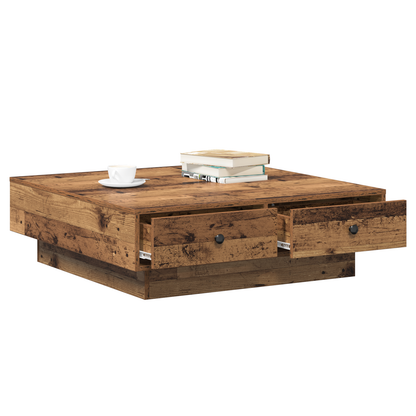 Salongbord Sofabord Tre Gammelt Tre Gjenvunnet Tre 90 x 90 x 28 cm