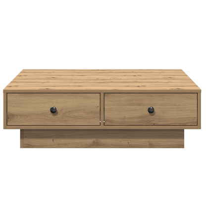 Salongbord Sofabord Artisan Eik Finer 90 x 90 x 28 cm