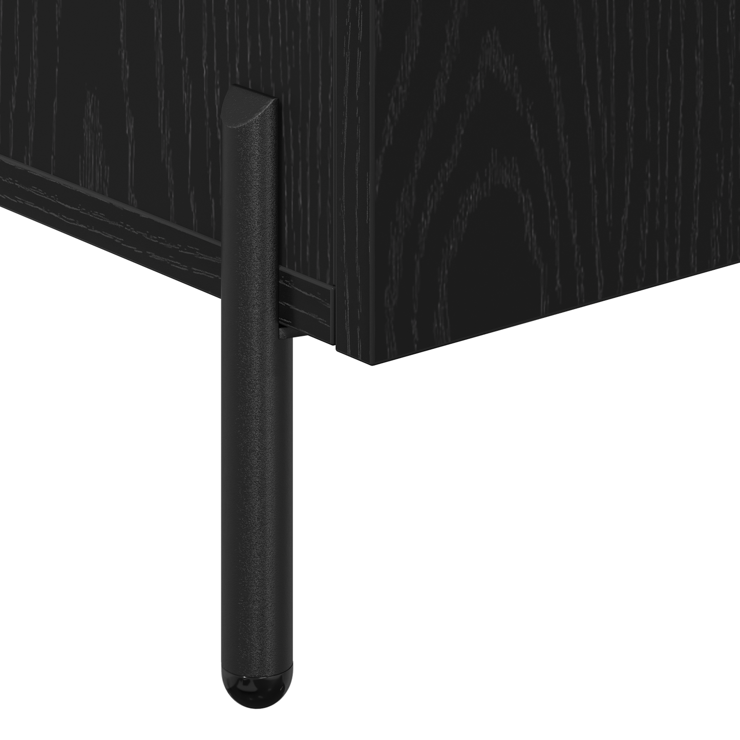 Skjenk Svart Eik 90x34x80 cm