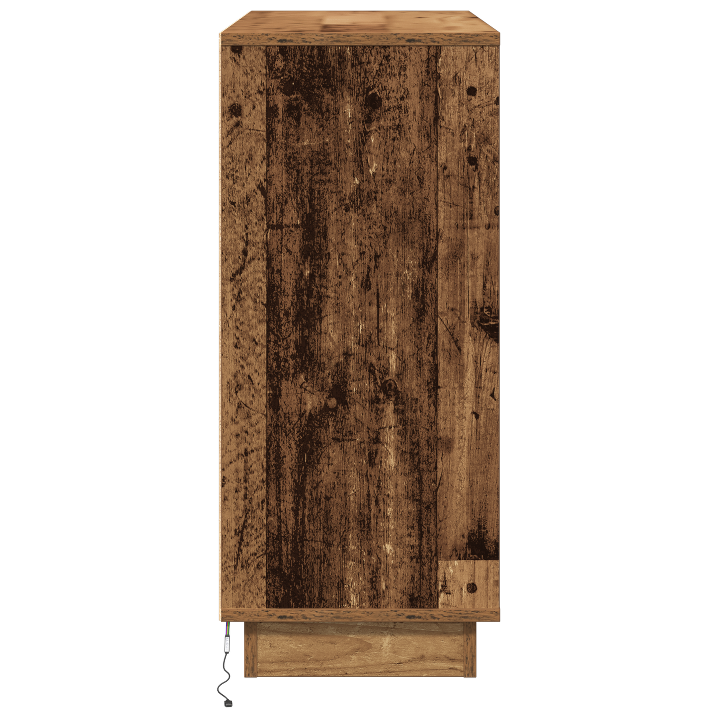 Skjenk Gammelt Tre med LED 90x32x75 cm