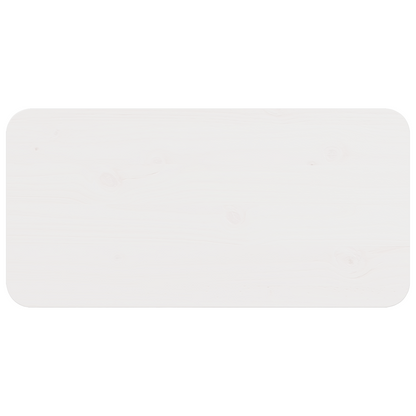 Salongbord Sofabord Hvit 80 x 39,5 x 33,5 cm Massiv furu tre