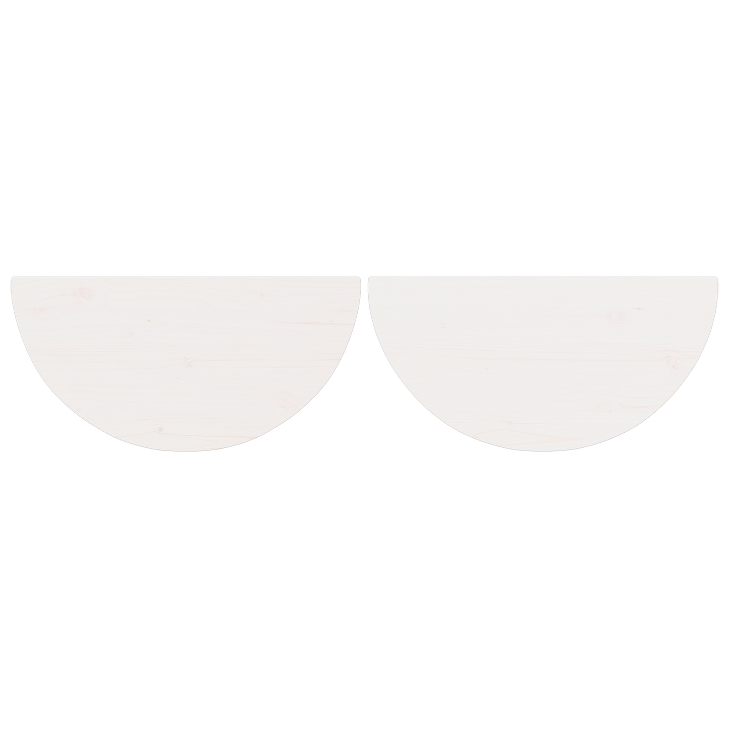 Salongbord Sofabord Hvit 2 stk 79 x 39.5 x 40 cm Massiv furu tre