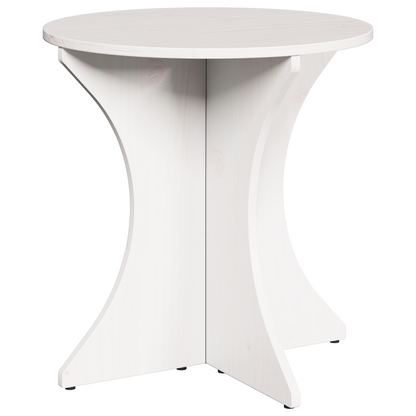 Salongbord Sofabord Hvit Sett 3 stk 46 x 46 x 47 cm Massiv furu tre