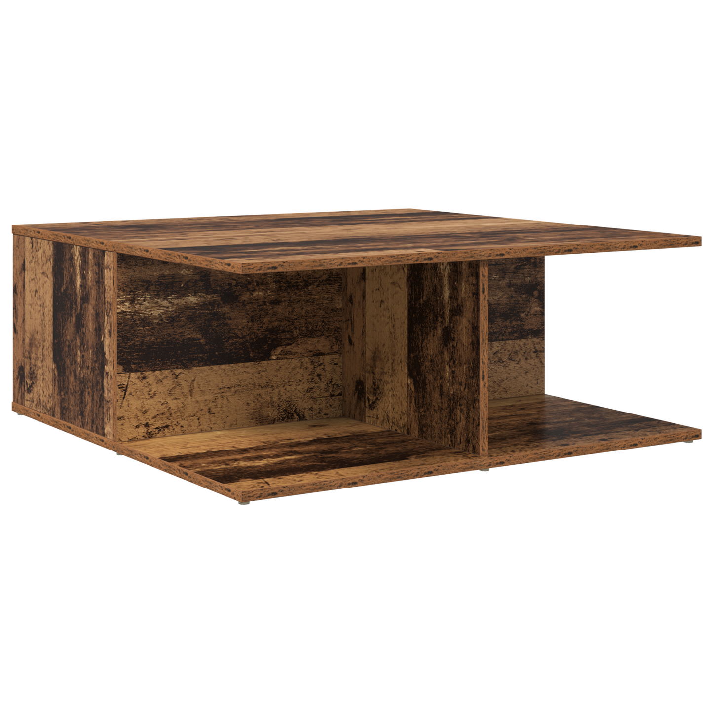 Salongbord Sofabord Gammelt Tre med skuff 80 x 80 x 31 cm