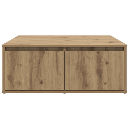 Salongbord Sofabord Artisan Eik med skuff 80 x 80 x 31 cm