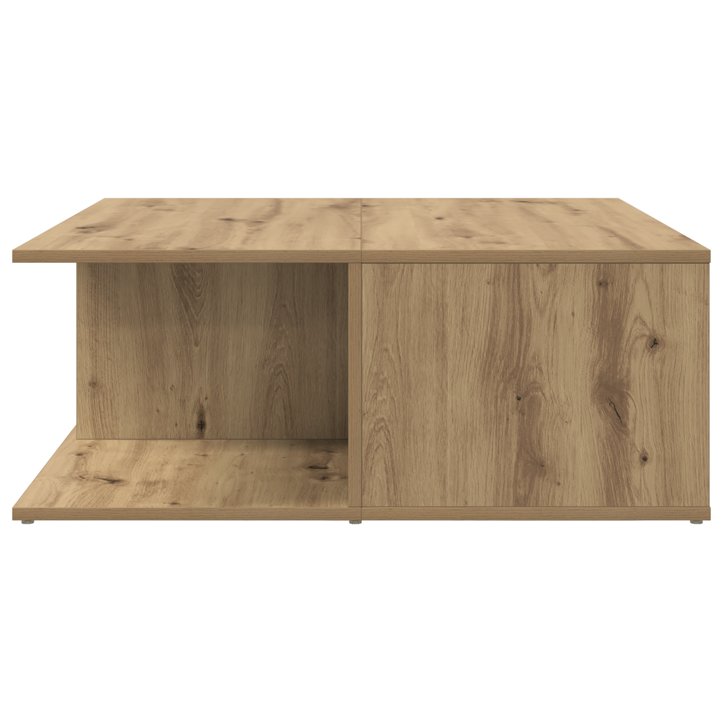 Salongbord Sofabord Artisan Eik med skuff 80 x 80 x 31 cm