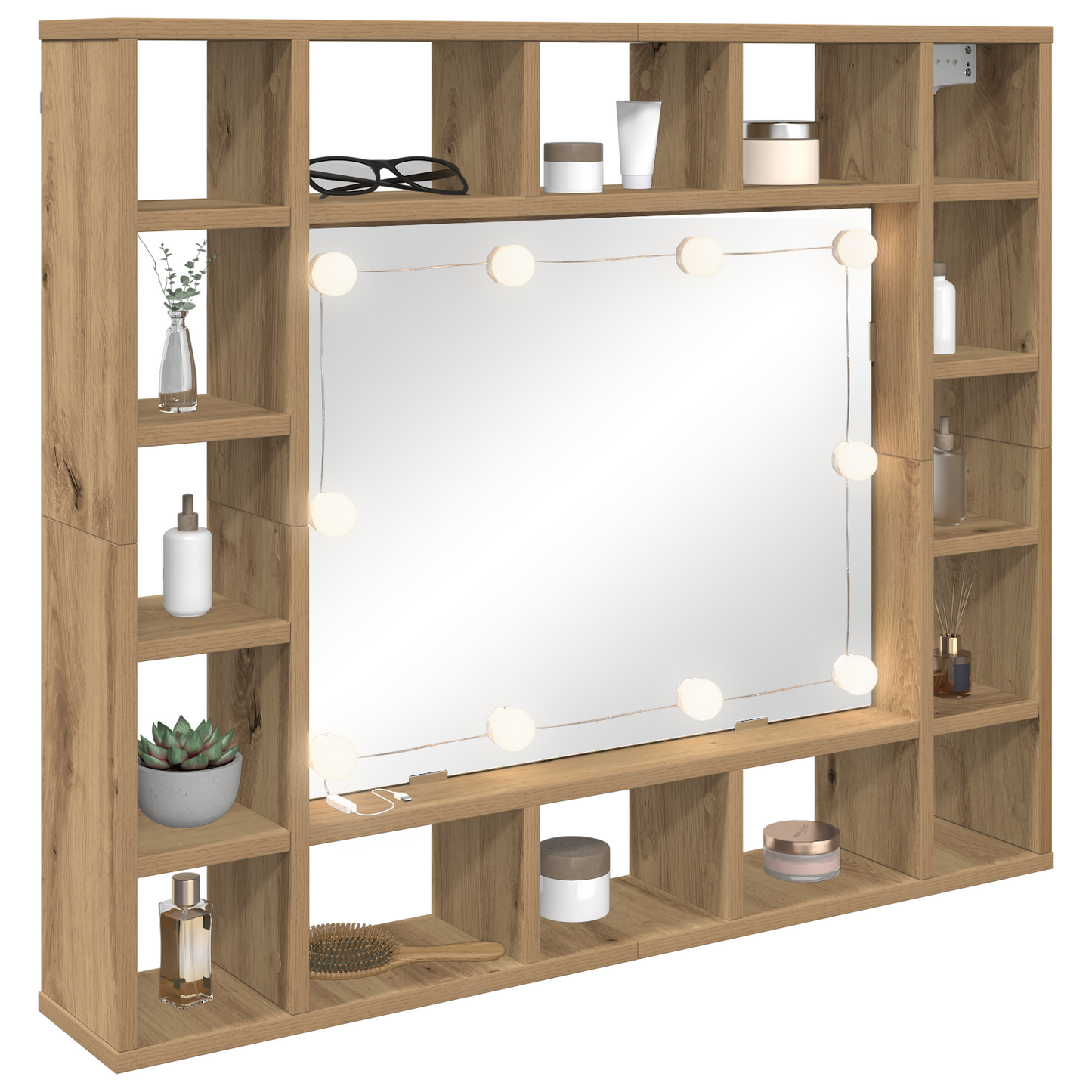 Sminkespeil Artisan Eik 91 x 15 x 76.5 cm