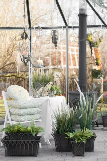 Utendørs Blomsterpotte hvelv Metall 2-pak