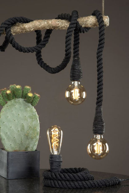 Taklampe Rep 150 cm svart